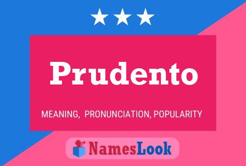 Poster del nome Prudento