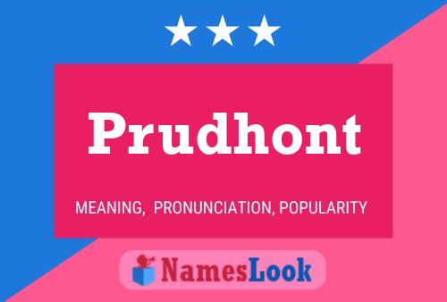 Poster del nome Prudhont