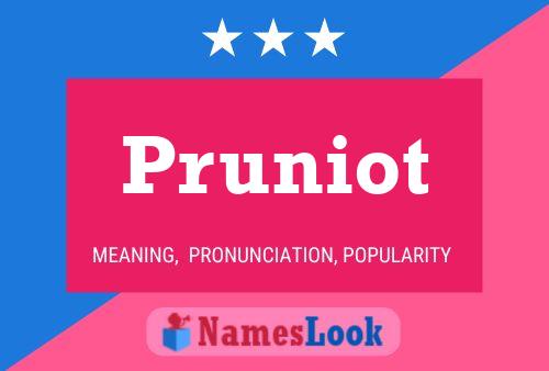 Poster del nome Pruniot