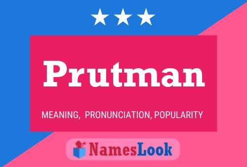 Poster del nome Prutman