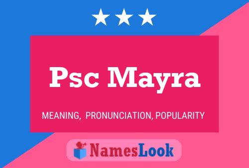 Poster del nome Psc Mayra