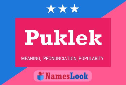 Poster del nome Puklek