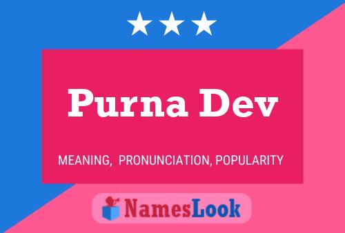 Poster del nome Purna Dev