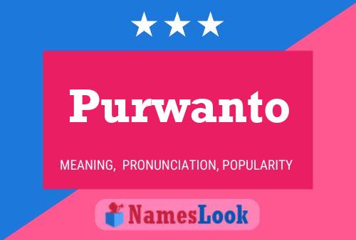 Poster del nome Purwanto