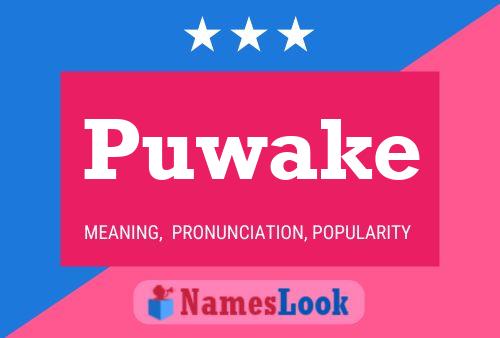 Poster del nome Puwake