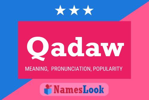 Poster del nome Qadaw