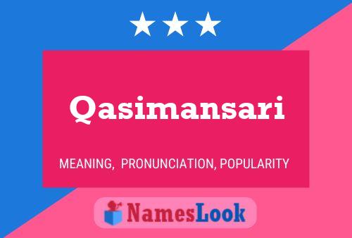 Poster del nome Qasimansari