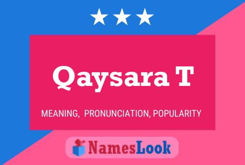 Poster del nome Qaysara T