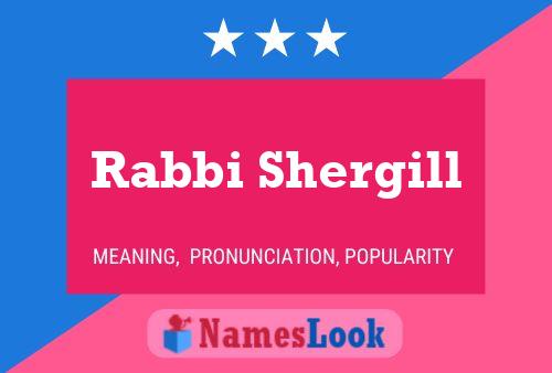 Poster del nome Rabbi Shergill