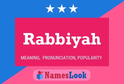 Poster del nome Rabbiyah