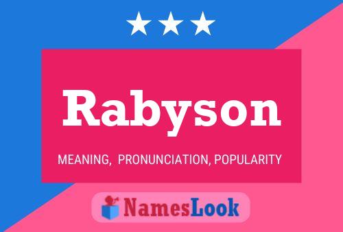 Poster del nome Rabyson