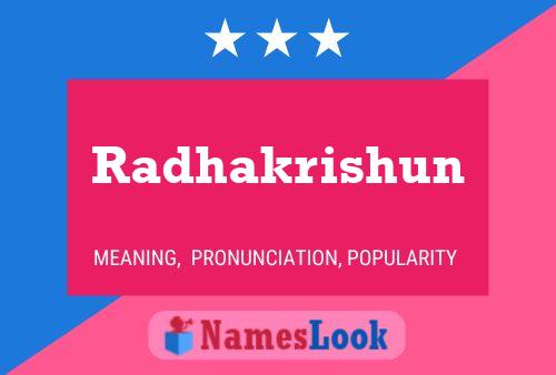 Poster del nome Radhakrishun