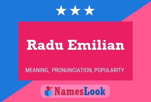 Poster del nome Radu Emilian