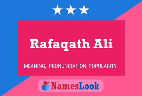 Poster del nome Rafaqath Ali