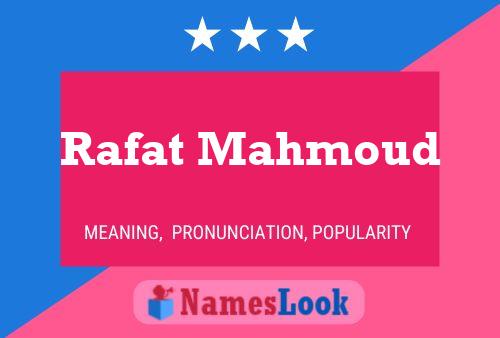 Poster del nome Rafat Mahmoud