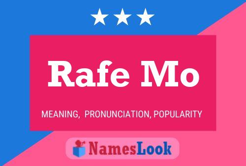 Poster del nome Rafe Mo