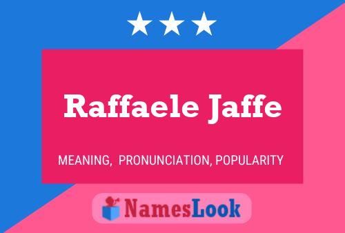 Poster del nome Raffaele Jaffe