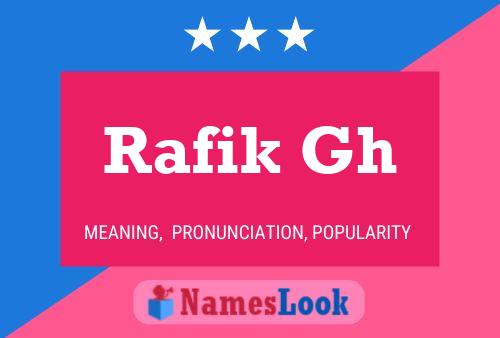 Poster del nome Rafik Gh