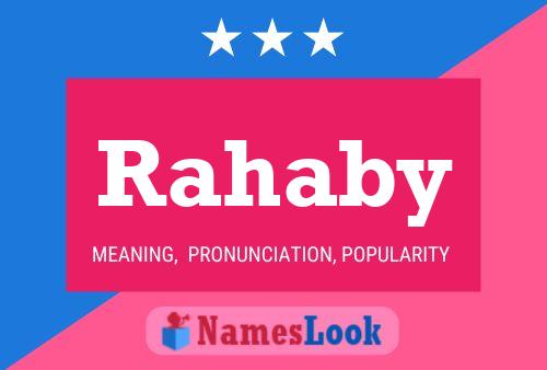 Poster del nome Rahaby