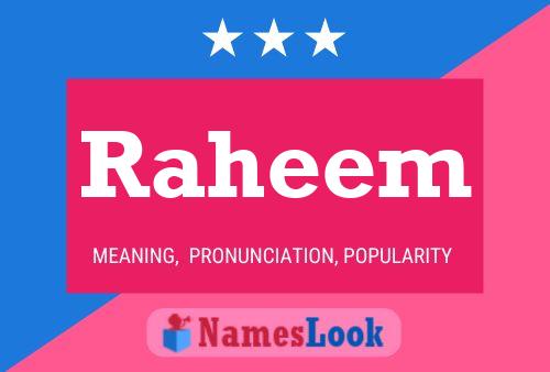 Poster del nome Raheem