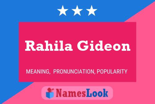 Poster del nome Rahila Gideon