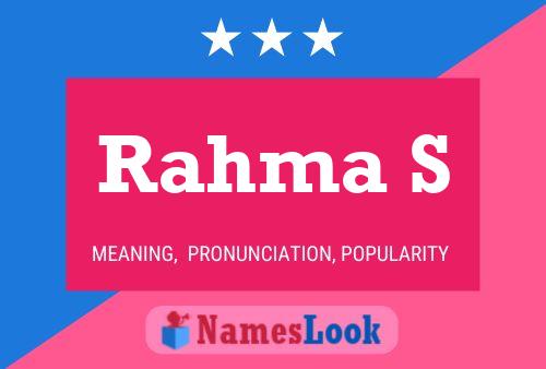 Poster del nome Rahma S