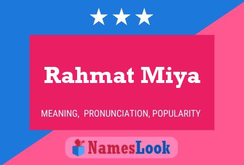 Poster del nome Rahmat Miya