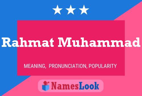 Poster del nome Rahmat Muhammad