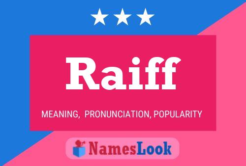 Poster del nome Raiff