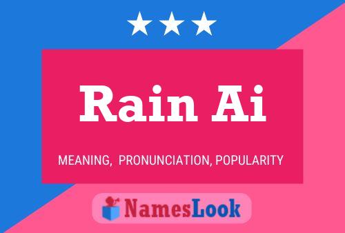 Poster del nome Rain Ai