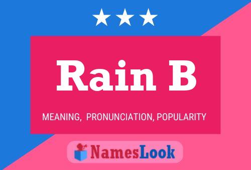 Poster del nome Rain B