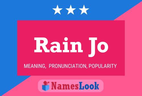 Poster del nome Rain Jo