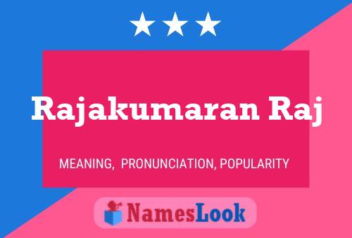 Poster del nome Rajakumaran Raj