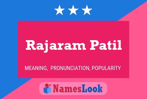 Poster del nome Rajaram Patil