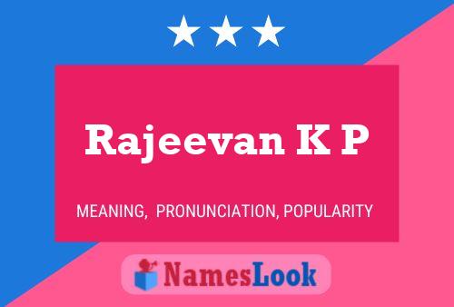 Poster del nome Rajeevan K P