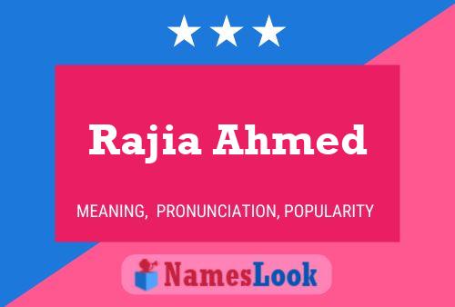 Poster del nome Rajia Ahmed