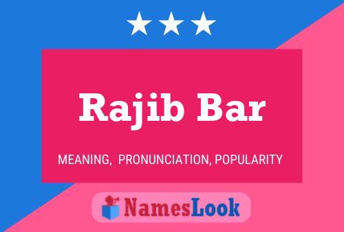 Poster del nome Rajib Bar