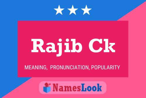 Poster del nome Rajib Ck