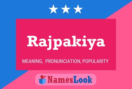 Poster del nome Rajpakiya