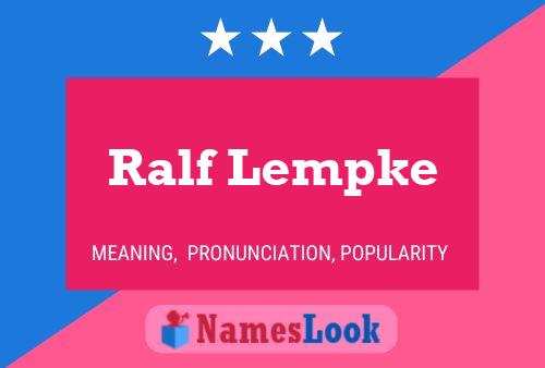 Poster del nome Ralf Lempke