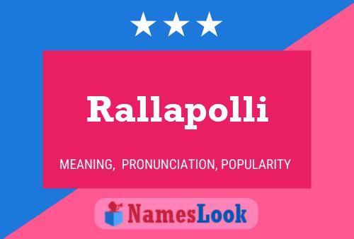 Poster del nome Rallapolli