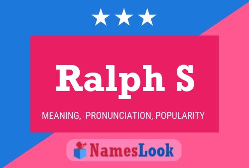 Poster del nome Ralph S