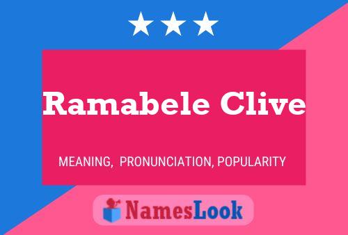 Poster del nome Ramabele Clive