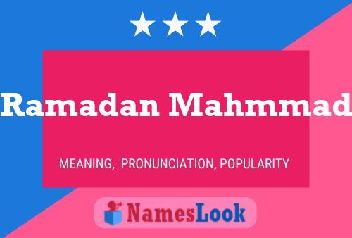 Poster del nome Ramadan Mahmmad