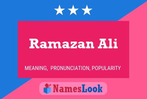 Poster del nome Ramazan Ali