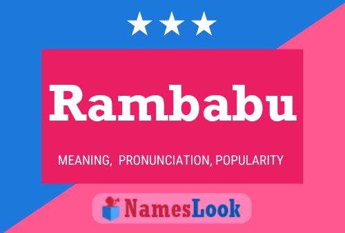 Poster del nome Rambabu