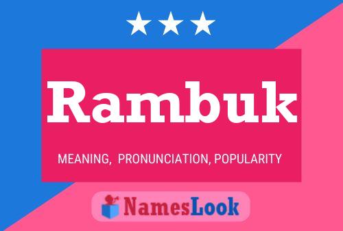 Poster del nome Rambuk