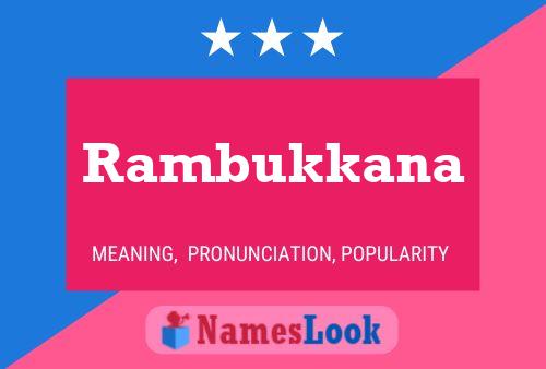 Poster del nome Rambukkana