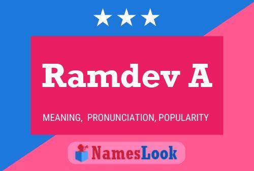 Poster del nome Ramdev A