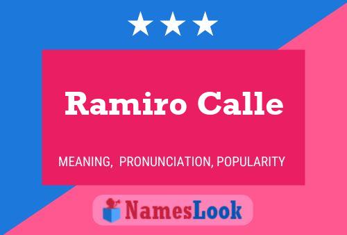 Poster del nome Ramiro Calle